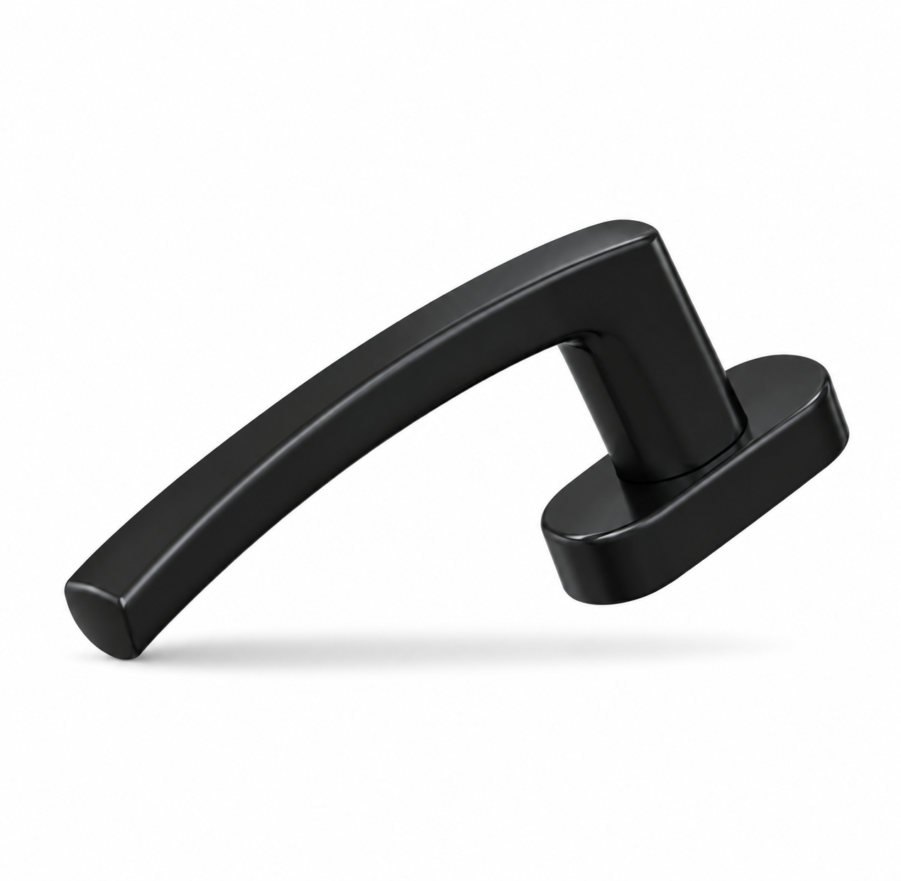 Architectural L-Shape Handle in Black - Khidkiwalas uPVC hardware