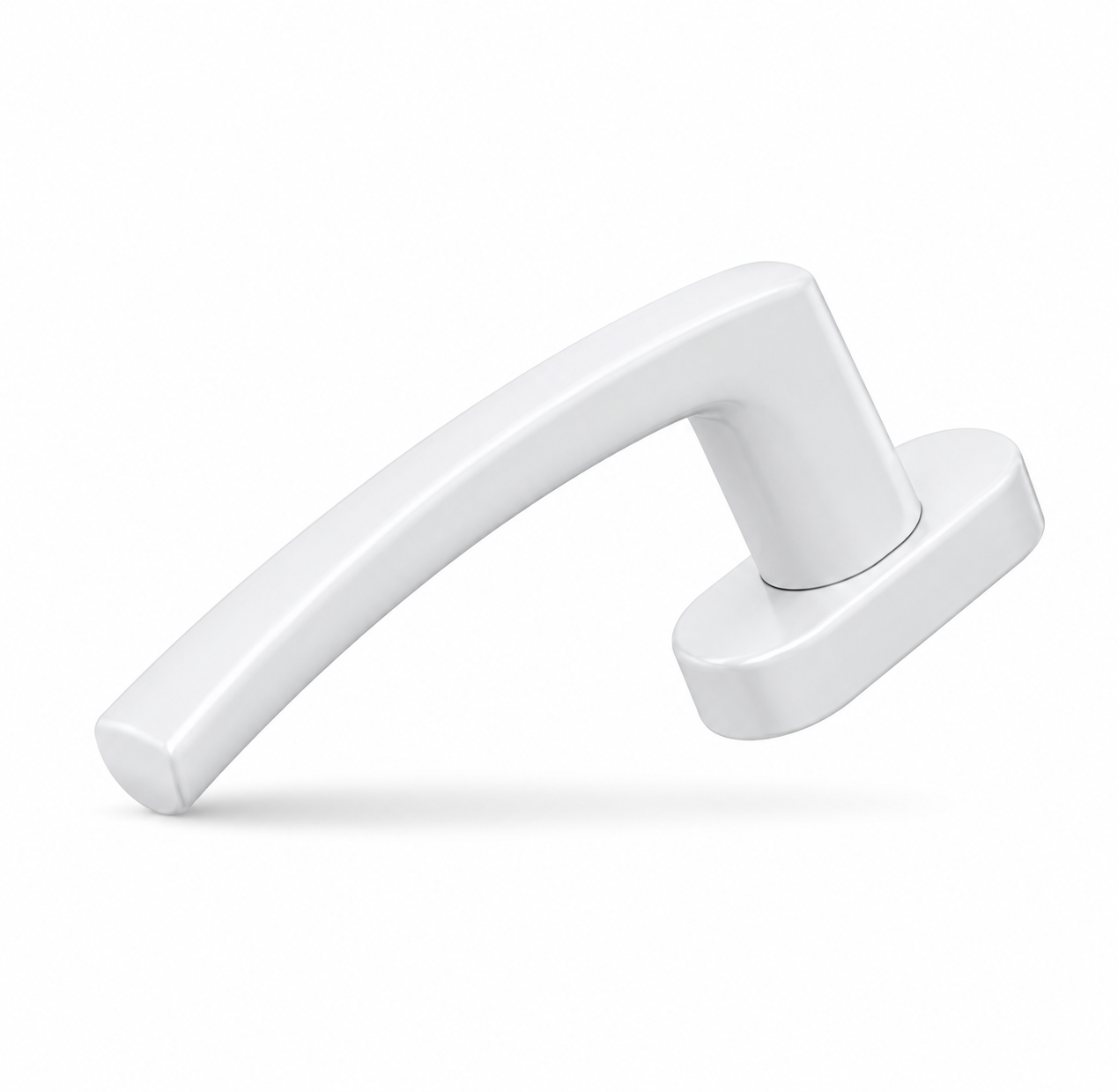 Architectural L-Shape Handle in White - Khidkiwalas uPVC hardware